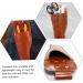 Minkissy 2pc Shear Set Leather Sheath Holder for Hairdressing & Garden Scissors - Durable Salon Pliers Storage Light Brown 23.2x8cm - Buy Online on GoSupps.com