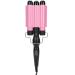 3 Barrel Curling Iron Wand Adjustable Hair Crimpers Hair Styling Tool Hair Curler Waver Crimper for Home and Salon 110V 240V (Pink 28mm) US Plug Pink 28mm - Buy Online on GoSupps.com