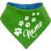 Both-sided multicolor dogs turning cloth (FB: Lime-Royal) (Gr.5- HU 52-60 cm) with the name of your animal Gr.5- neck circumference 52- 60 cm LIMEGREEN-ROYALBLAU