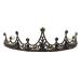 Lurrose Baroque Black Rhinestone Queen Crown - Wedding Bridal Tiara for Women - Buy Online on GoSupps.com