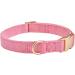 YUDOTE Ultra-Soft Dog Collar for Small Dogs | Natural Cotton Cord Sensitive Skin Pink S (1 Pack) - Ideal for International Shipping - Buy Online on GoSupps.com