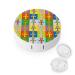 Retro Set Ankh Round Case For Contact Lens Kit Storage Box with Mirror Printed