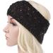 CRIVERS 3pc Womens Confetti Winter Cable Knit Headband Head Wrap Ear Warmer (Beige Black Wine Red)(Size:M) - Buy Online on GoSupps.com