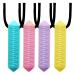 GWAWG 4PCs Chew Sensory chewing necklace durable and strong silicone play stuff suitable for children or adults with autism and children who like to bite things