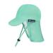 weVSwe Baby Toddler Sun Hat UPF 50+ Swim Cap Flap Neck Protection Adjustable Chin Straps UV Sun Protection Hats Light Green Blue 6-12 Months