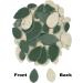 200g Leaves Shape Stained Ceramic Mosaic Tiles - 2 Various Sizes, Porcelain Tiles for Home Decor (Green) - Buy Online on GoSupps.com