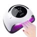 Nail dryer professional UV LED lamp for nails nail lamp with 4 timer sleeping function auto sensor touchscreen removable magnetic foot hardening tool for finger/toenail gel Shellac polygel