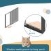 Cat Window Perch - Natural Wood with Removable Fleece Mat - Space Saving Seat for 2 Cats - Solid Construction (23.6L x 14.8W x 6.7H) - Buy Online on GoSupps.com