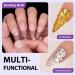Short Almond Gel Nail Kit - 300pc BTArbox Soft Gel Tips with Solid Nail Glue & Portable Lamp - Buy Online on GoSupps.com