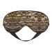 SSIMOO Rustic Rocks Brick Wall Print Ultra-Soft Light-Blocking Eye Mask for Optimal Comfort and Restful Sleep Black