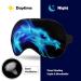 Silk Sleep Eye Mask - Adjustable Strap Black Blue Fire Dragon Art - Perfect for Men & Women Nap Yoga Meditation - 1 Count - Buy Online on GoSupps.com