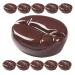 GALPADA Lot de 30 Grains de Caf en R sine R alistes Grains Caf Simul s pour D coration Int rieure Accessoires de Bricolage pour Ornements Artisanaux et Embellissements de Coques