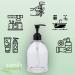 Earth's Essentials Designer Pump Bottles - 16 oz (2 Pack) | Refillable for Hand Soap, Lotion, Shampoo & Massage Oil | Shatterproof PET Plastic - Buy Online on GoSupps.com