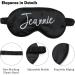 Personalized Sleeping Eye Mask with Custom Photo, Text, Logo, and Name - Ideal for Wedding Favors, Bachelorette Parties, and Bridesmaid Gifts - Satin Black - 1 Count - Buy Online on GoSupps.com