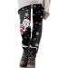 Shop Mjiqing Christmas Leggings for Women - Warm High Waist Santa Claus Design Plus Size Thermo Stretch and Comfortable Elastic Socks - Thick Dark Gray Pants - Buy Online on GoSupps.com