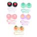 Homsfou 5st contact lens container cosmetic container for the trip cases travel case for contact lenses container for lens care holder container case glasses case travel pp little fresh