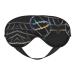 DNA Chain Photoes Print Unisex Sleeping Eye Mask Soft Comfortable Light-Blocking Eye Mask Black