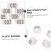 Sosoport 200 Pcs Pigeon Anklet Bird Supplies Chicken Tags Duck Charms Cuff Plastic White Chick Supplies 1.3X1.3CMx2pcs Whitex2pcs - Buy Online on GoSupps.com