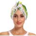 Lemon Stripe Dry Hair Cap & Quick Dry Towel Set | Super Absorbent Soft Comfortable | Shop Internationally - Buy Online on GoSupps.com