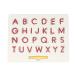 Magnetic alphabet sign board capitalized magnetic drawing board educational abc letters read write learning preschool gift for boys and girls (red)