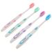 BUIFULSIC 4 pieces toothbrushes soft ergonomic toothbrush fine toothbrush toothbrush with comfortable handle toothbrushes for adults soft toothbrush micro stick soft fur