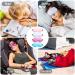 Kids Silk Sleep Mask Set - 4 Pack Adjustable Eye Masks for Sleeping and Travel - Purple, Pink, Sky Blue, Taro - Buy Online on GoSupps.com