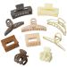10Pcs Hair Claw Clips for Thick Thin Hair  Non-Slip Matte Large Hair Clips for Women  Strong Cute Small Claw Clips for Girls