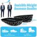 Height Increase Insoles for Men & Women | Invisible Heel Lift Inserts for Leg Length Discrepancy | Shock Absorbing Boosters (Black Small-0.6 Height - Buy Online on GoSupps.com