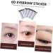 Beavorty 8 Pcs Eyebrow Stickers 6d Hair- Eyebrows Stickers Black Makeup Eyebrow Stencils Tool 3 Proof - Buy Online on GoSupps.com
