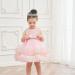 Miipat Baby Girl Tulle Sequin Princess Party Dress | 2-3 Years Pink - Buy Online on GoSupps.com
