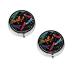 Cute Dragonfly Printed Mini Round Pill Box Pill Box 3 Compartment Medicine Pill Case Pill Organizer Travel Pillbox Portable Pill Box for Pocket Home Office Use