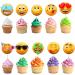 10 PCS NEWMOJI Faces Party Cupcake Toppers - Add Expressive Fun to Your Treats! - Buy Online on GoSupps.com