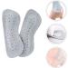 Heallily Leather Heel Cushion - Self-Adhesive Foot Care Pads for High Heels (3 Pairs Gray) - Heel Protection for Women & Men - Buy Online on GoSupps.com