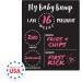 Pregnancy Milestone Chalkboard Sign | Baby Bump Timeline Photo Prop - Buy Online on GoSupps.com