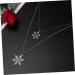 COLLBATH A Necklace Necklaces Women Pendant Necklace Snowflake Necklace Accessories Sweater Chain Miss Long - Buy Online on GoSupps.com