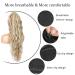 Shop Porsmeer 30 Inch Ponytail Hair Extensions - Curly Wavy Clip-In Synthetic Hair in Chestnut Brown & Blonde - Buy Online on GoSupps.com