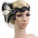 Art Deco 1920s Flapper Headband with Feather, Gatsby Costume Peacock Hair Accessory - Style 63 - Buy Online on GoSupps.com