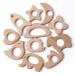 Wood Teethers for Babies DIY Necklace and Bangles Soothes Gum Pain Molar Teething Wood Bird Elephant Sheep Moon Rocket Butterfly Star Heart Hedgehog Ship Cloud