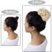 Messy Hair Bun Donut Chignon Updo Scrunchie Hairpiece | Bleach Blond Ponytail Extension 25g - Buy Online on GoSupps.com