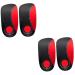 Gatuida 2 Pairs Arch Corrective Insoles Breathable Insert Pad Shoe Insoles Pole Heels Orthotic Heel Insole Shoe Cushions Plantar Insoles Sole of Foot Men and Women Red Fascia