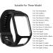 Kobmand Silicone Band for TomTom Watches - Replacement Sports Arm Band for Runner 2 Runner 3 Spark 3 Adventer & Golfer 2 (Black) - Buy Online on GoSupps.com