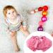EQLEF Baby Bloomer Shorts with Frilly Knickers, Lace Nappy Cover, Ruffle Pants, and Headband Set - Perfect for Baby Photography Prop Costume in Pink - Buy Online on GoSupps.com