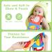 Vicloon Baby Soft Books Black and White Baby Bath Cloth Book High Contrast Foldable Soft Fabric Quiet Book Touch and Feel Crinkle Cloth Books for Babies Infants Toddlers First Book (Goose) - Buy Online on GoSupps.com