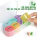 NatureTouch Weekly Pill Organizer - BPA Free 7 Day Medicine Organizer for Pills Vitamins & Supplements | Portable Rainbow Container - Buy Online on GoSupps.com