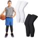 4 Pieces Kids Long Compression Leg Sleeve Full Length UV Protection for Boy Girl Youth Cycling Basketball Sports Size L