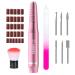 AIRSEE USB Portable Electric Nail Drill 20000 RPM Professional Efile Kit Cordless E Filer for Manicure Pedicure Acrylic Gel Polish Shape Tool (Pink)