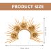 FRCOLOR Goddess Crown Sunburst Spiked Gold Sun Headband Halloween Dress up Headpiece Celestial Crowns Tiaras for Women Photoshoot Accessories Golden - Buy Online on GoSupps.com