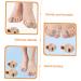Gleavi Two Hole Toe Separator 4pcs - Silicone Bunion Guard & Nail Art Stand - Foot Care Supplies for Men and Women - Assorted Color - Buy Online on GoSupps.com