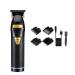Hair Clippers for Men Hair Clippers with Guide Combs Men Cordless Hair Cutting Trimmer Kit Electric Haircut Kit Beard Trimmer Barber Hair Styling Tool (Color : Black) Black gold silver