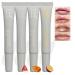 hslfuai 4 Piece Glow Lip Balm Moisturizing Lip Balm for Dry Cracked Lips Shiny Long Lasting Lip Moisturizing Lip Cream Nourishing Lip Care Lip Repair